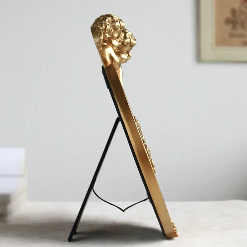 Винтажные Серебристые белые овальные полимерные фоторамки креативные