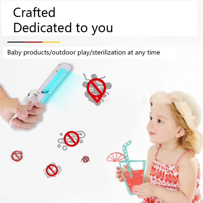 УФ-лампа Портативный стерилизация UVC палка дезинфекции стержень личной гигиены