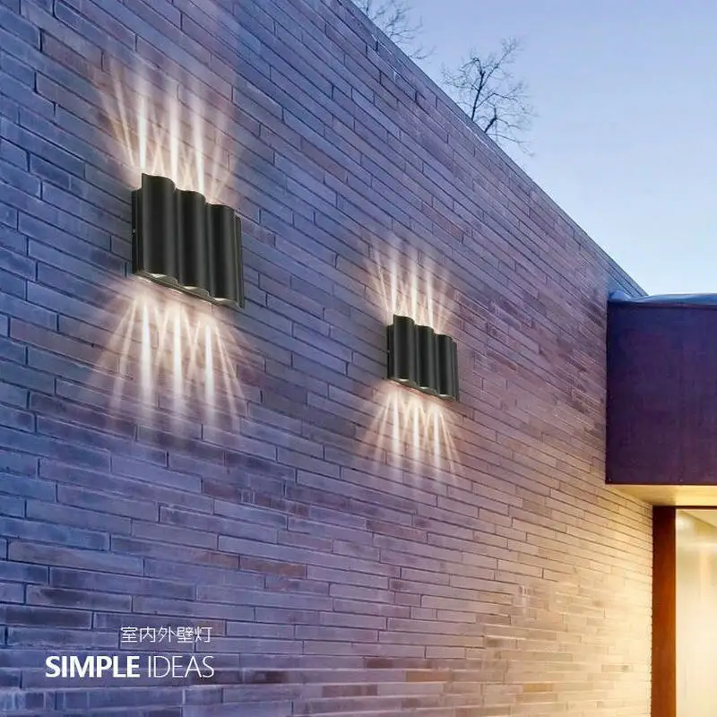 Настенный светодиодный светильник наружная Водонепроницаемая алюминиевая