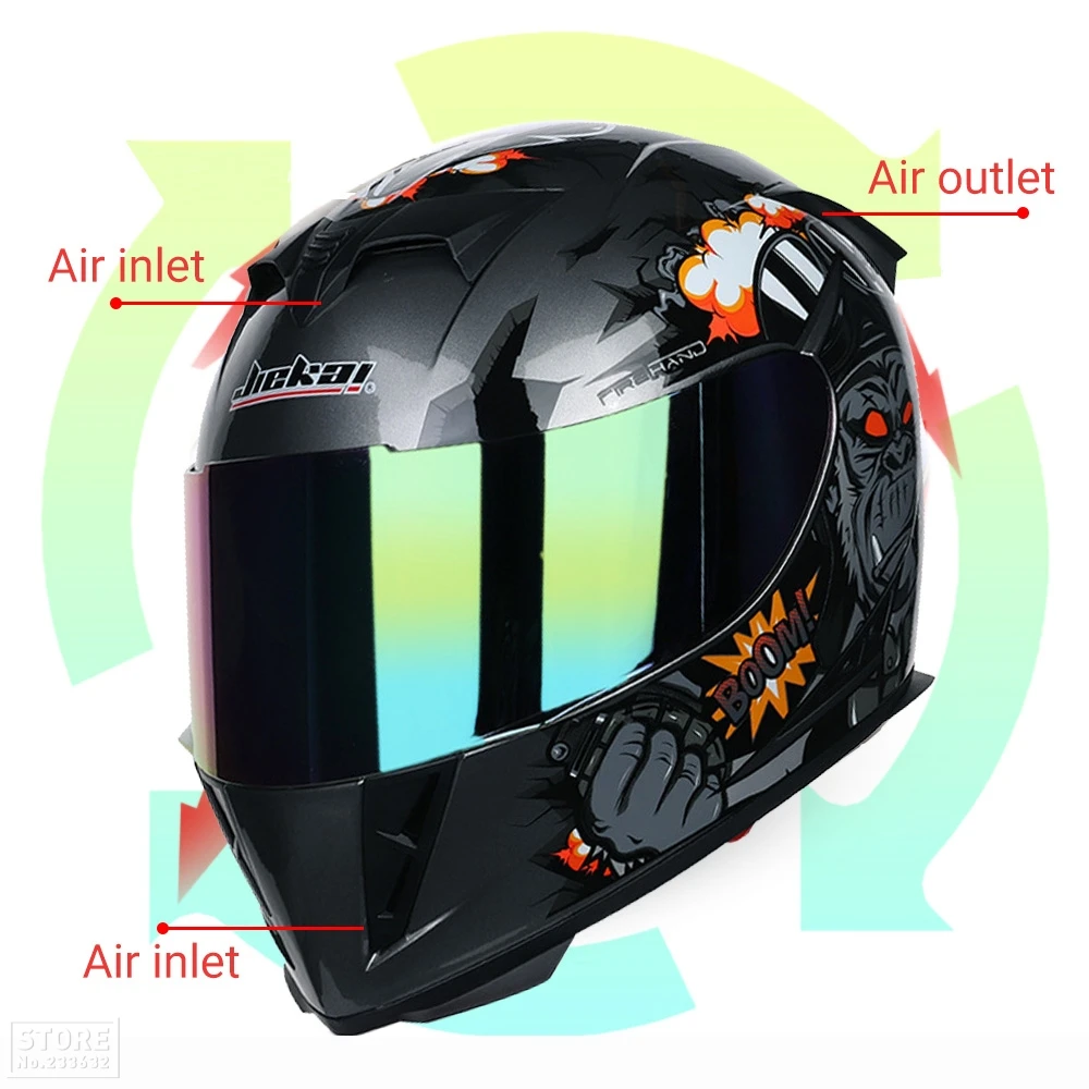 Мотоциклетный шлем моющаяся подкладка с двойным козырьком на все лицо|Шлемы| |