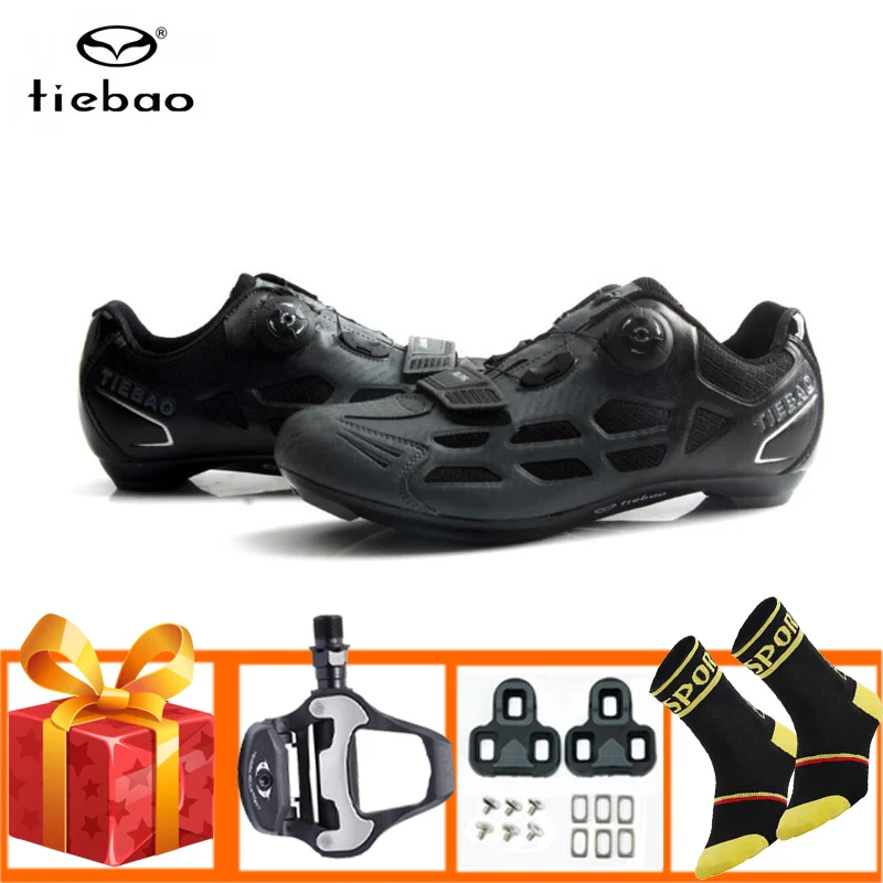 Tiebao дорожная велосипедная обувь велосипедные педали самоблокирующиеся