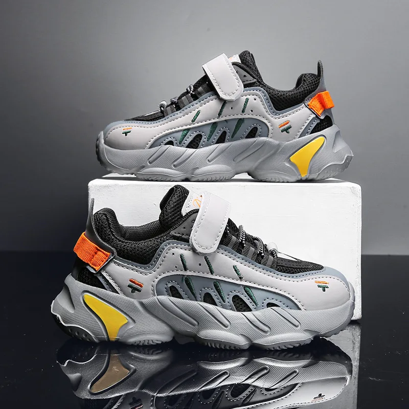 

2020 Autumn Kids Sports Shoes Boy Breathable Mesh Casual Running Sneakers Kids Children Sport Shoes Chaussure Trainers