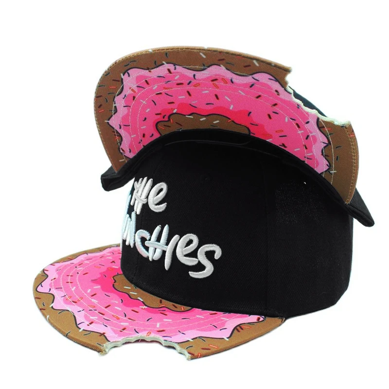 

Бейсболка унисекс, креативная Кепка из хлопка и полиэстера с зубчатым принтом, новинка, закуски, разные Снэпбэк кепки, Py30, осень-лето