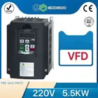 Однофазный инвертор 220 В, кВт, кВт, Инвертор VFD 2hp3hp, преобразователь частоты, частотно-регулируемый привод, управление скоростью шпинделя
