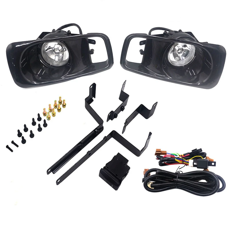 

for Honda Civic EJ EM EK D16 Facelift Driving Bumper Fog Lamp + White Light Bulb + Switch (Transparent Lens)