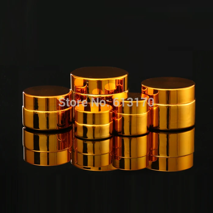 

Косметические упаковочные контейнеры для ухода за кожей Tins Gold Glass 5g,10 г, 20 г, 30 г Пустой Крем для макияжа автомобиля