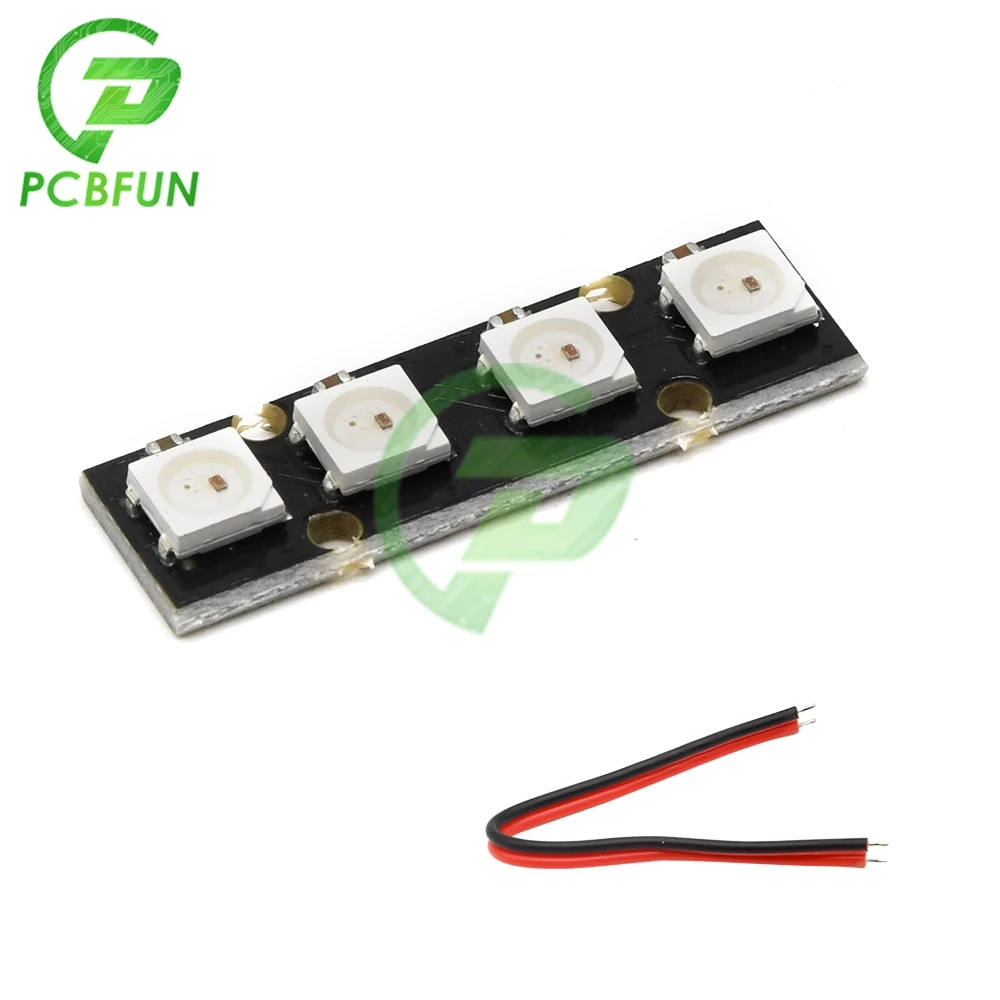 4-разрядная светодиодная плата WS2812B со встроенным полноцветным драйвером для F3