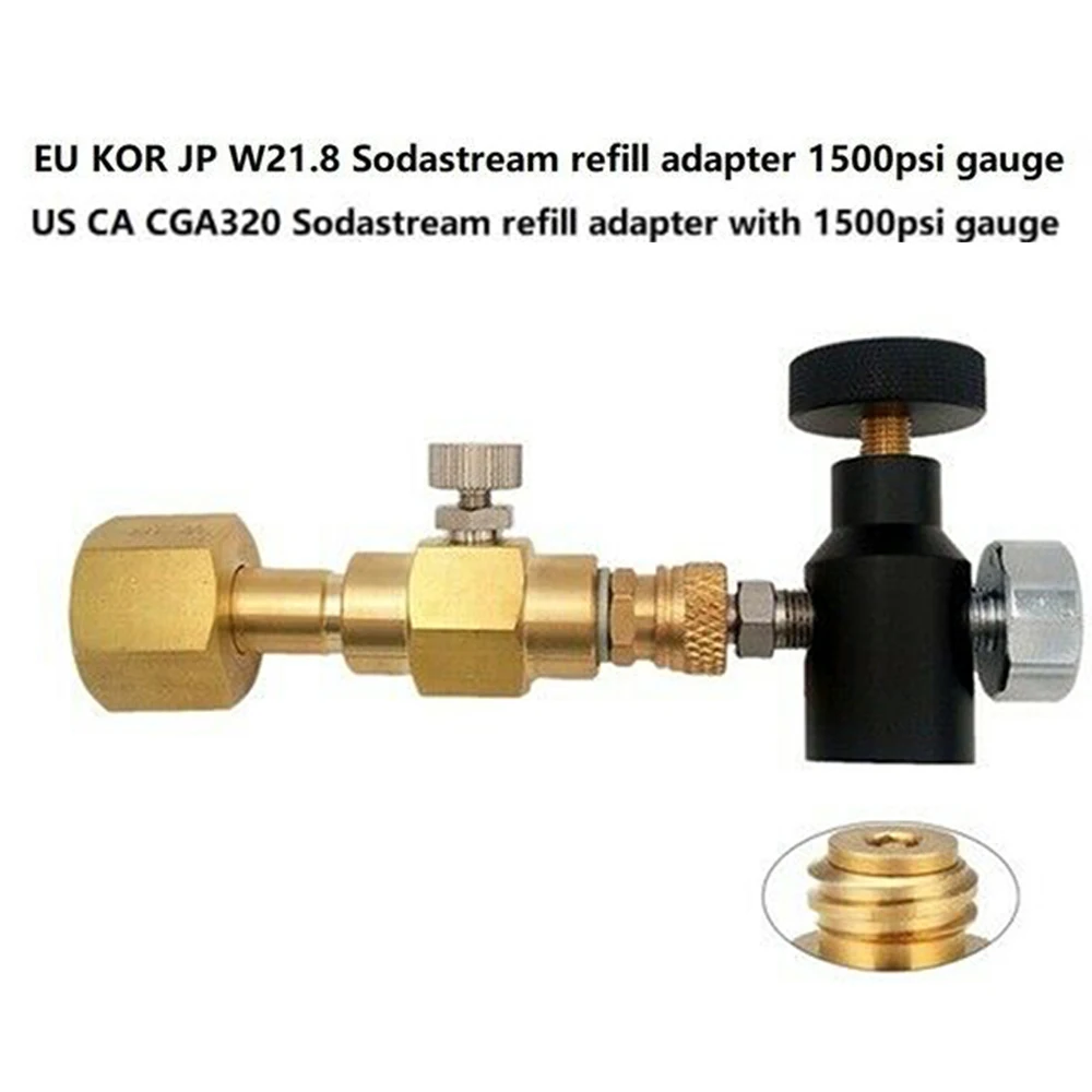 

CO2 Inflation Valve Kitchen Refill Adaptor For Sodastream Carbonator Cylinder Tank Filling Soda Bottle Inflation Joint Kitchen