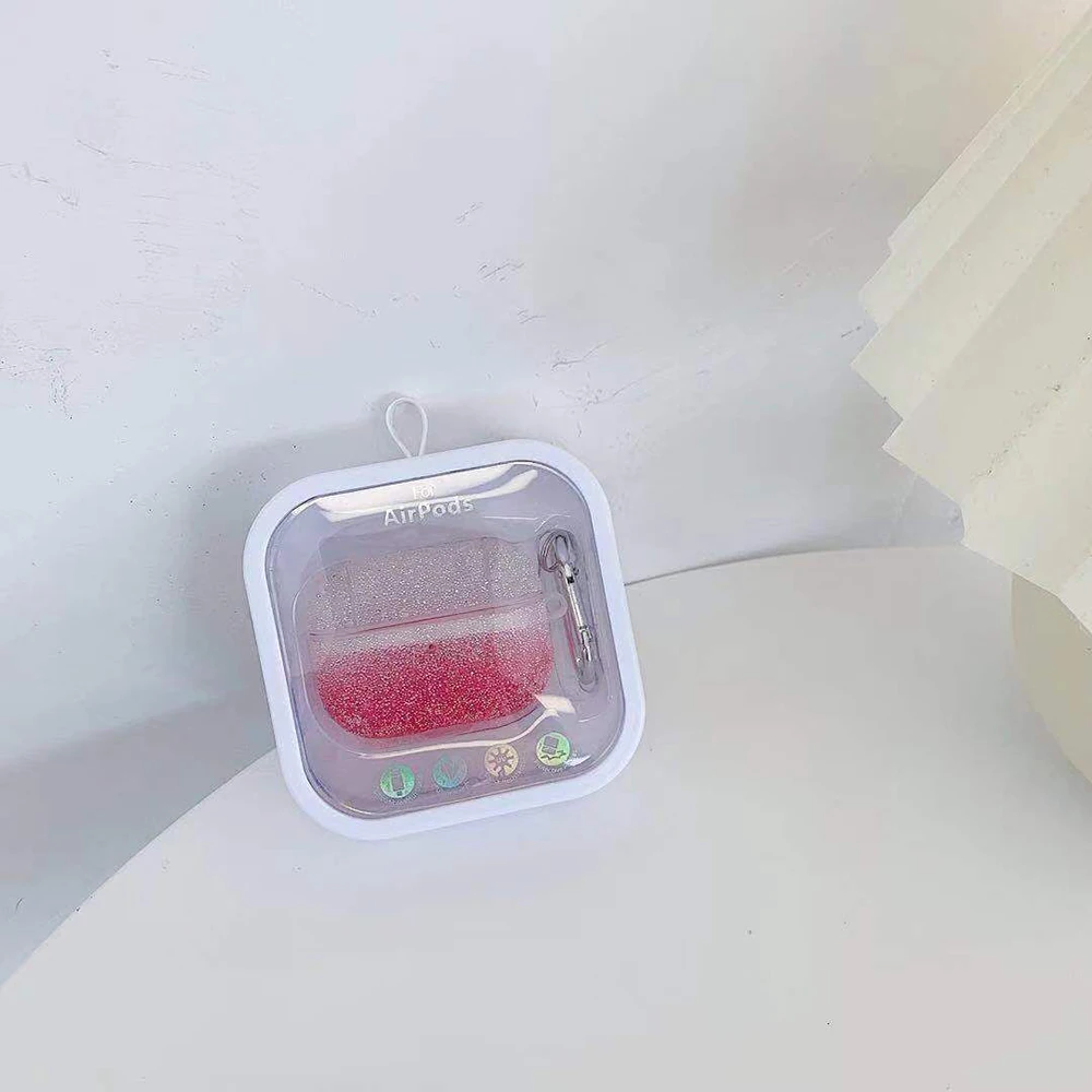 Bling Glitter gradient case For Apple Airpods Pro wireless Bluetooth Earphone Case luxury Headphone Protection Cover coque capa | Мобильные