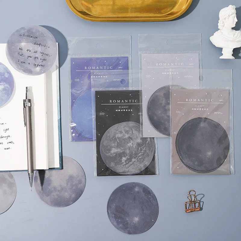 20 шт./упак. новая Планета Земля Луна мини Блокнот N раз бумаги для заметок на