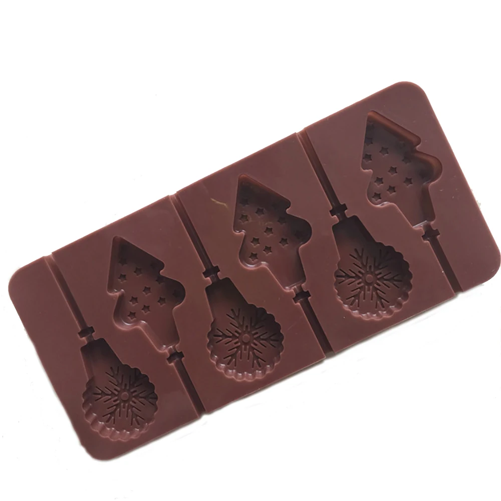 Рождественская елка силиконовая форма для леденцов шоколадная Форма 3D ручной