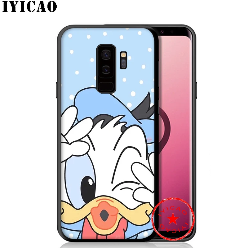 IYICAO милый мягкий чехол для телефона с Дональдом Даком Samsung Galaxy S10e S10 S9 S8 Plus S6 S7 Edge Note