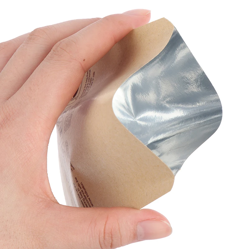 

50 шт. бумажный подарок, свадебный пакет, вакуумный пакет с термоизоляцией, с плоским дном, из крафт-бумаги, мешок с открытым верхом чай, порош...