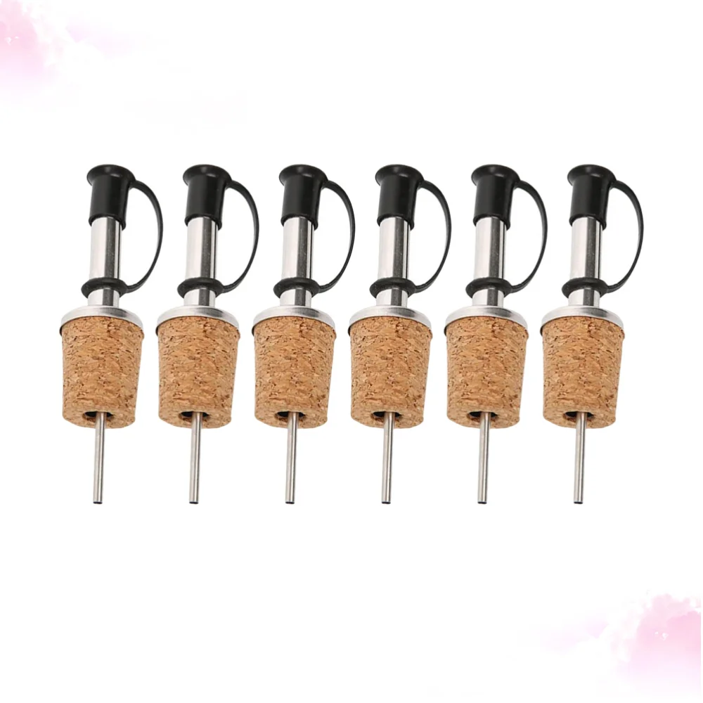 6 шт Нержавеющая сталь разливщик вина пробка дизайн бутылки Пылезащитный чехол