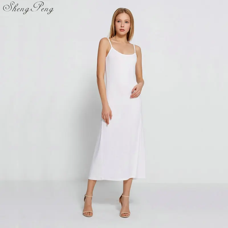 Женское платье юбка с бретельками жилет Нижняя ночная рубашка комбинация белого