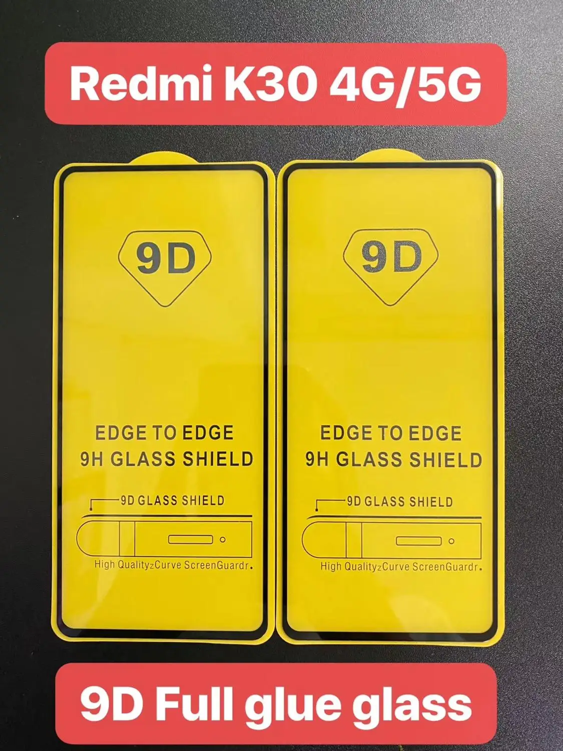 100 шт. закаленное стекло 9D для Xiaomi POCO X3PRO/Redmi Note 9 Pro/note 9s/K30 Pro/Redmi 2.5D|Защитные стёкла и