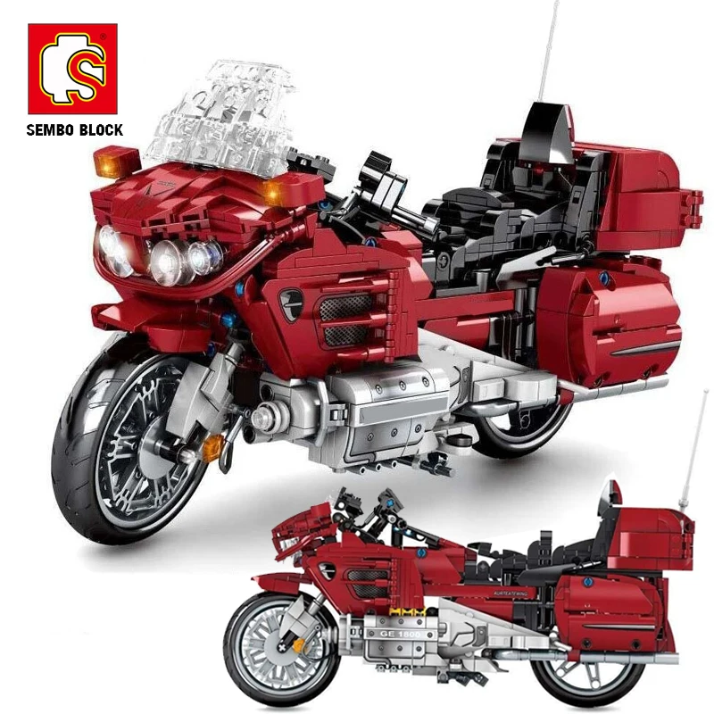 SEMBO блок технические модели автомобилей мотоцикла городской внедорожный