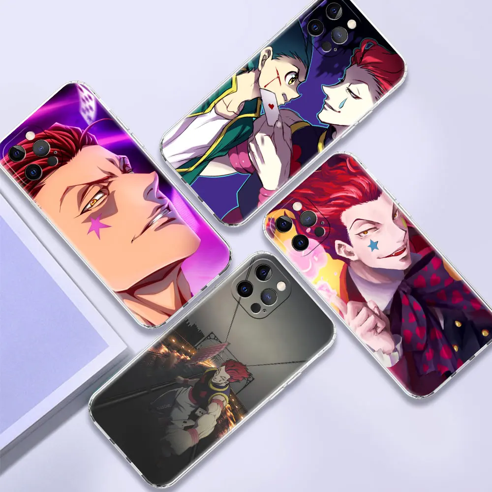 

Case For Apple iPhone 11 12 13 Pro Max 7 XR X XS 6 8 6S Plus 5 5S SE 2020 Clear Soft Hisoka HxH Collages Hunter Phone Cover