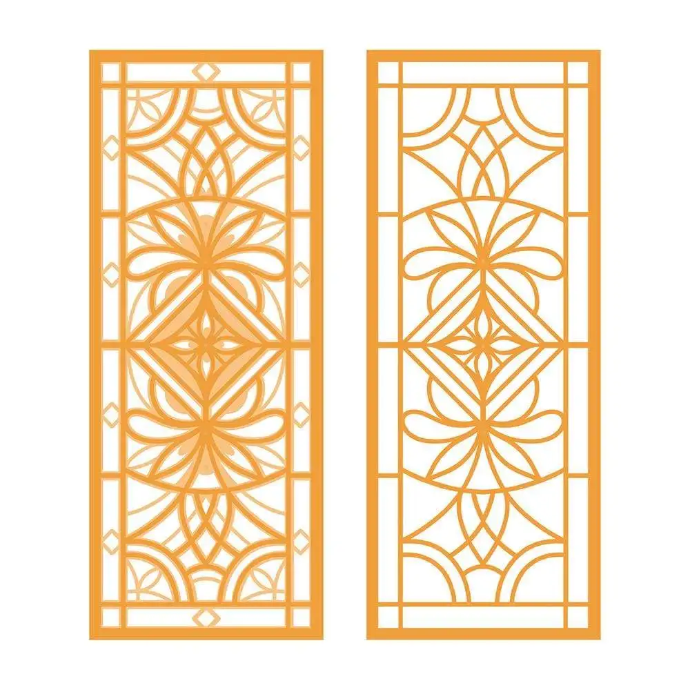 

Delicate Decoration - Stained Glass Window Strip New Metal Cutting Dies Diy Scrapbook Diary Decoration Embossing Template 2021
