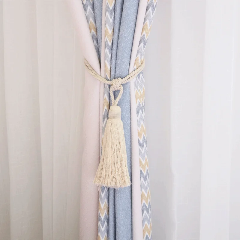 1 шт. белые аксессуары зажимы для штор ручного плетения с кисточкой | Дом и сад
