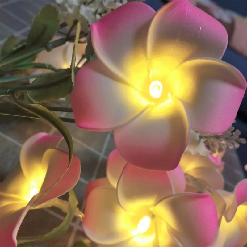 Светодиодный светильник из гавайской пены Flowers Frangipani искусственный цветок