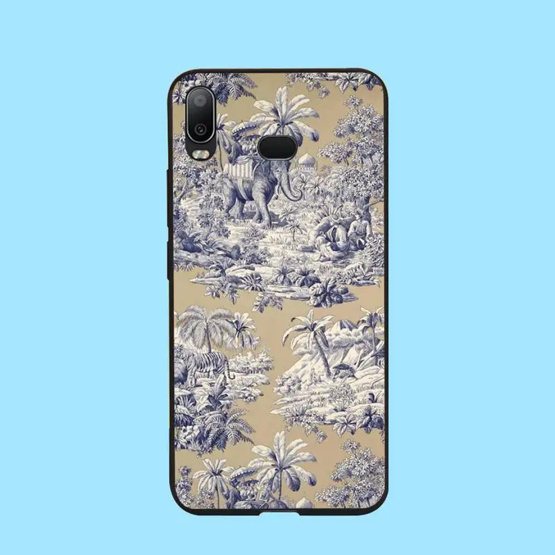 Чехол для телефона PENGHUWAN из бело-синего фарфора Samsung A10 A20 A30 A40 A50 A70 A71 A51 A6 A8 2018 |