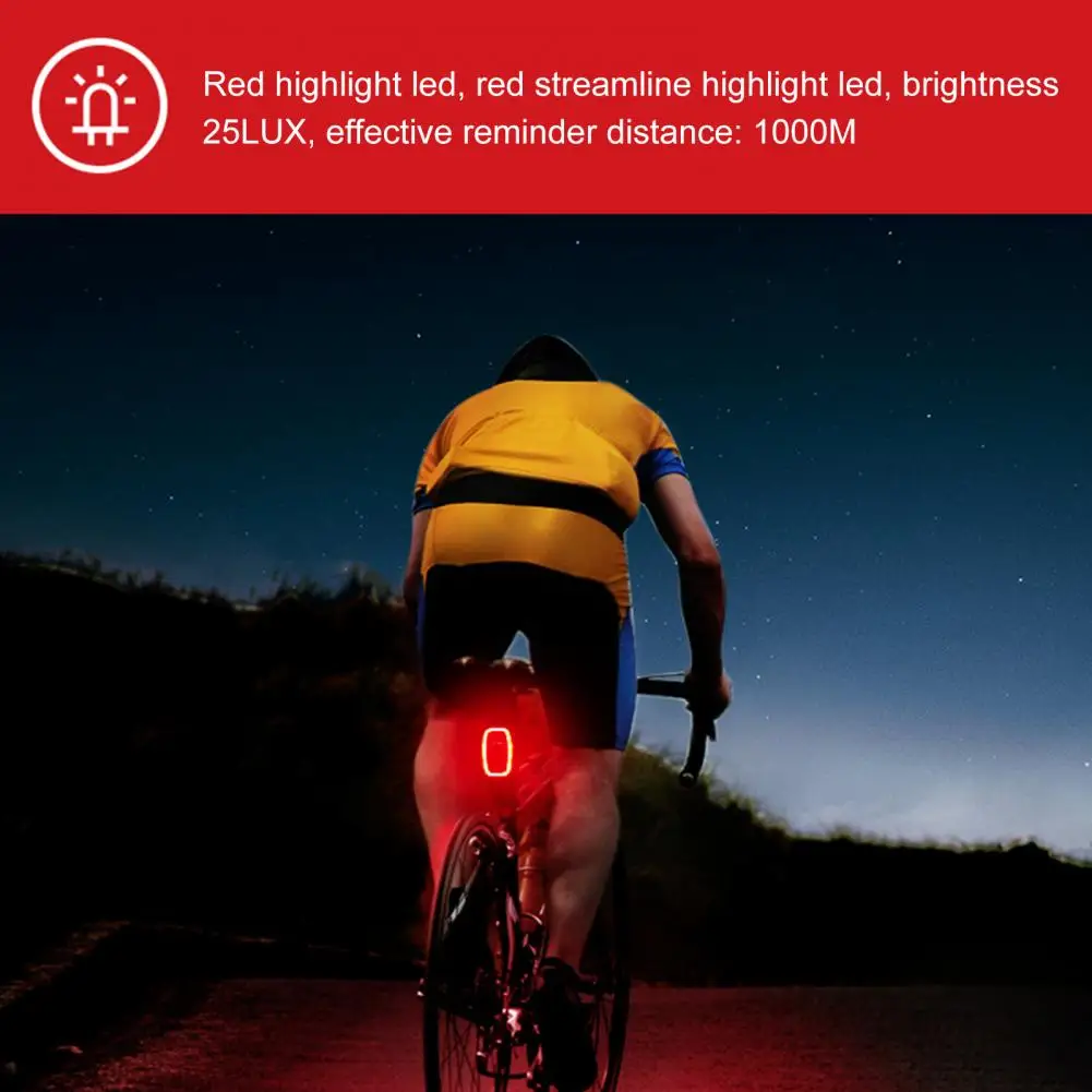 Умный задний фонарь для велосипеда MEILAN X6 светильник стоп-сигнал датчики