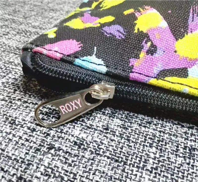 Холщовая пляжная сумка-тоут ROXY для серфинга с наплечными карманами и большим