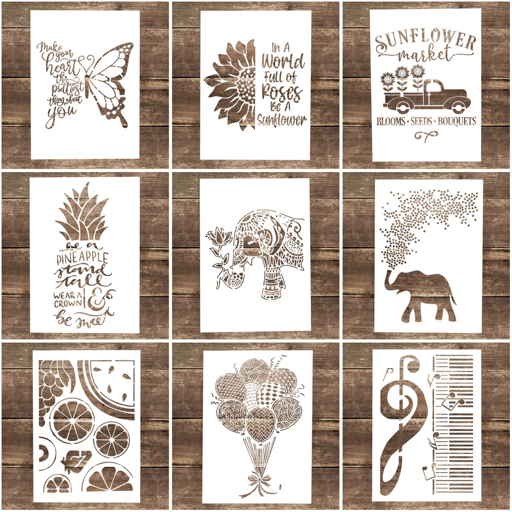 

A4 Size DIY Craft Sunflower Stencil For Wall Painting Scrapbooking Stamping Album Decorative Embossing Paper Card