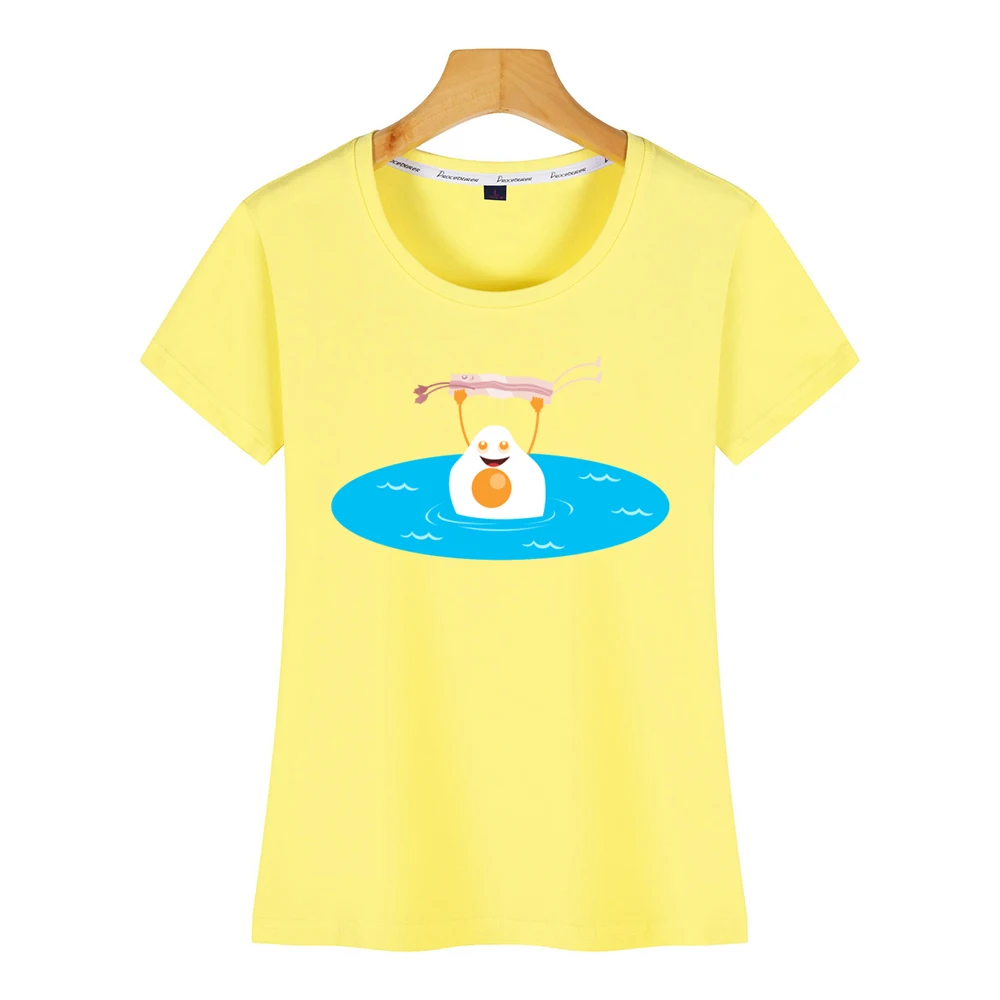 Женская футболка с рисунком бекона яичницы Грязных танцев | одежда