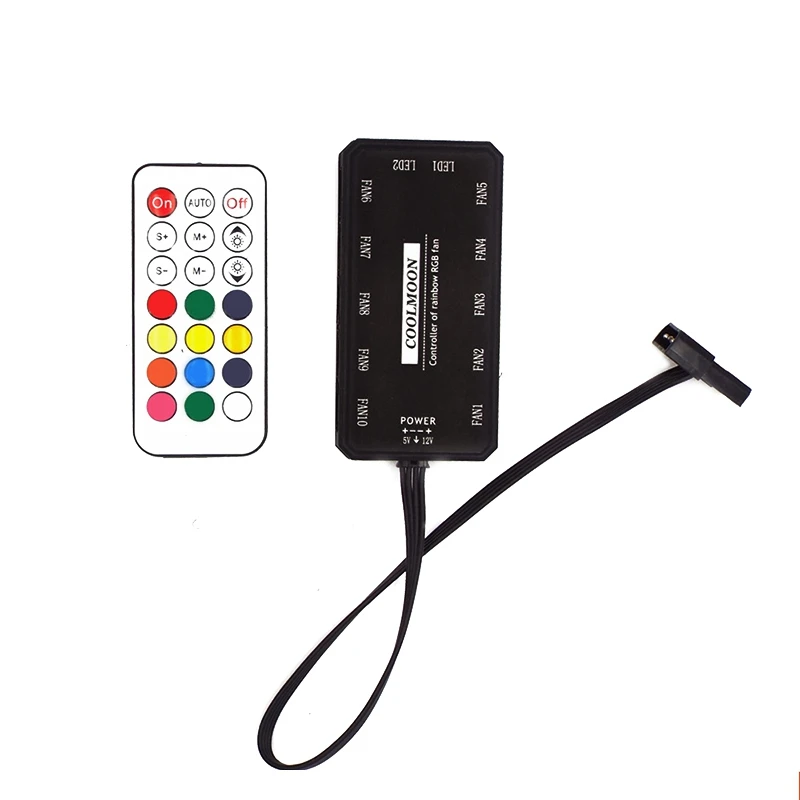 COOLMOON пульт дистанционного управления RGB светодиодный светильник контроллер |