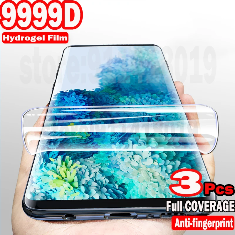 Гидрогелевая пленка для Samsung Galaxy S20 FE S10 S21 S9 S8 Plus A51 A71 A50 A12 A32 A52 A72 A21S A31 3 шт. не