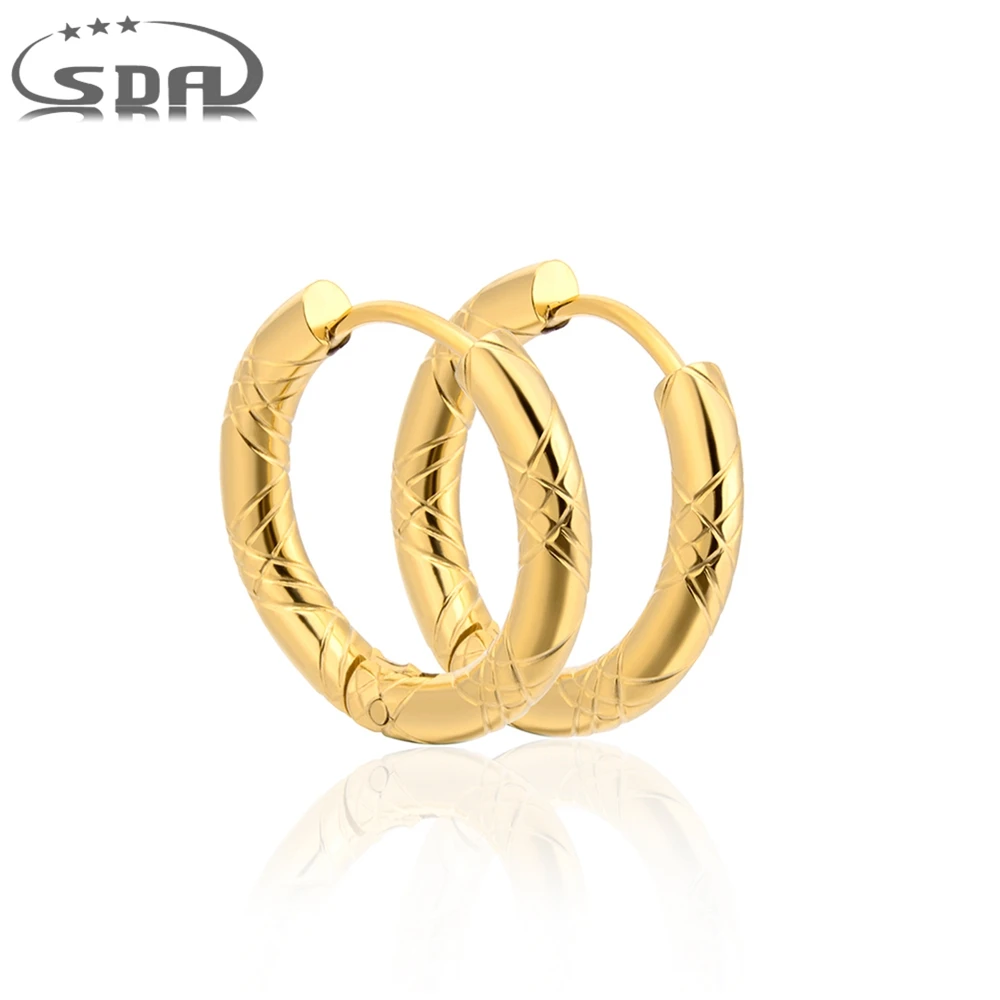 Высокое качество модные женские и мужские панк 316L серьги из нержавеющей стали