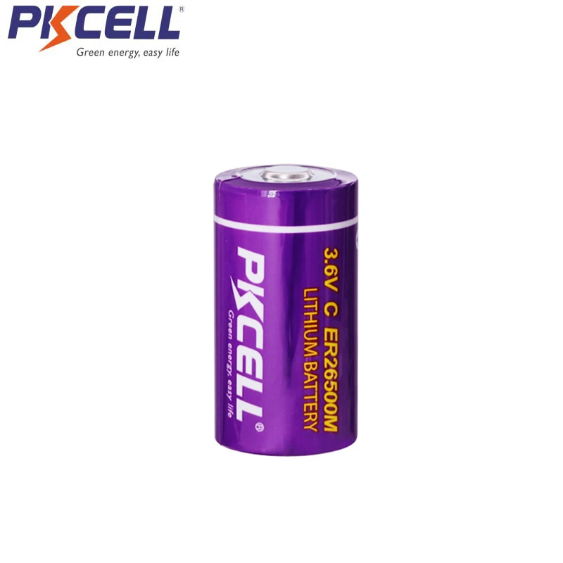 4 шт. PKCELL ER26500M 3 6 V 6500MAH C размер Li-SOCl2 (тип питания) ER26500 литиевые батареи заменить
