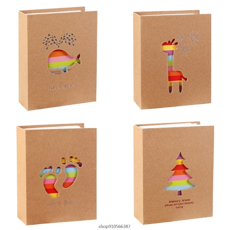 

Фотоальбом из крафт-бумаги, 200 карманов, 5,0 х3, 5 дюймов