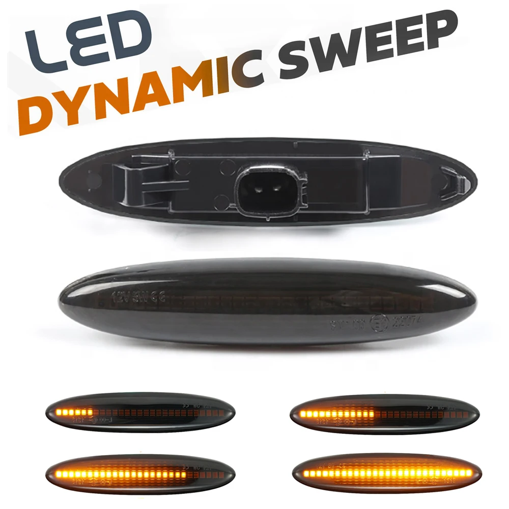 

For Lexus IS250 IS350 SC430 E350 Toyota Camry Highlander Crown Led Water Flowing Dynamic Side Turn Signal Indicator Lights