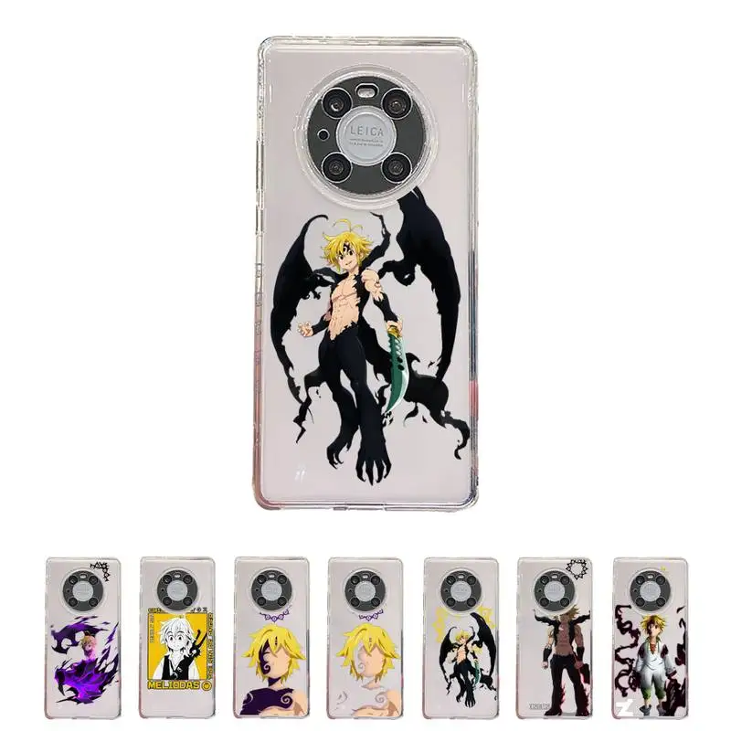 

anime seven deadly sins Phone Case Transparent For Huawei enjoy 20 10 9 8 7 S SE E C Z pro plus lite Soft TPU Clear Mobile bags
