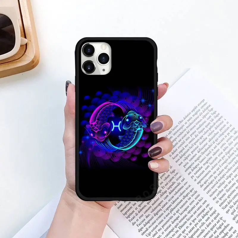 

Zodiac Sign design pattern Phone Cases for iPhone 11 12 pro XS MAX 8 7 6 6S Plus X 5S SE 2020 XR Luxury brand shell funda coque
