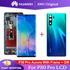 Дисплей с сенсорным экраном для Huawei P30 Pro, 6,47 дюйма, VOG-L29 дюйма, VOG-L09, VOG-L04, ЖК-дисплей с крышкой для аккумулятора