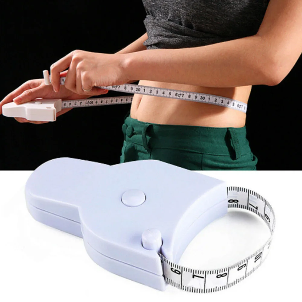 

1PCS Self-tightening Measure Tape Body Waist Keep Fit Sewing Tailor Measurement Tools Automatic Telescopic Ruler