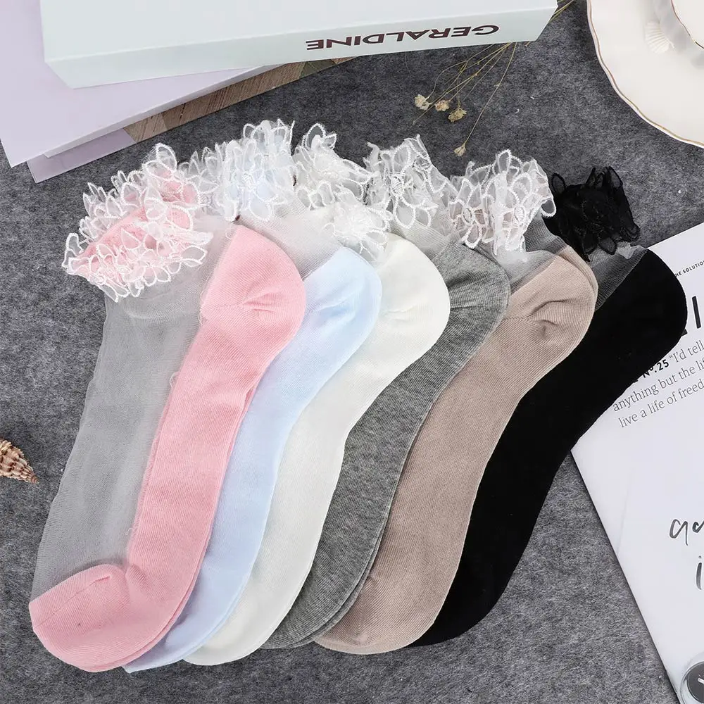 1 пара Для женщин модное летнее платье для девочек Стиль кружевное с цветочным