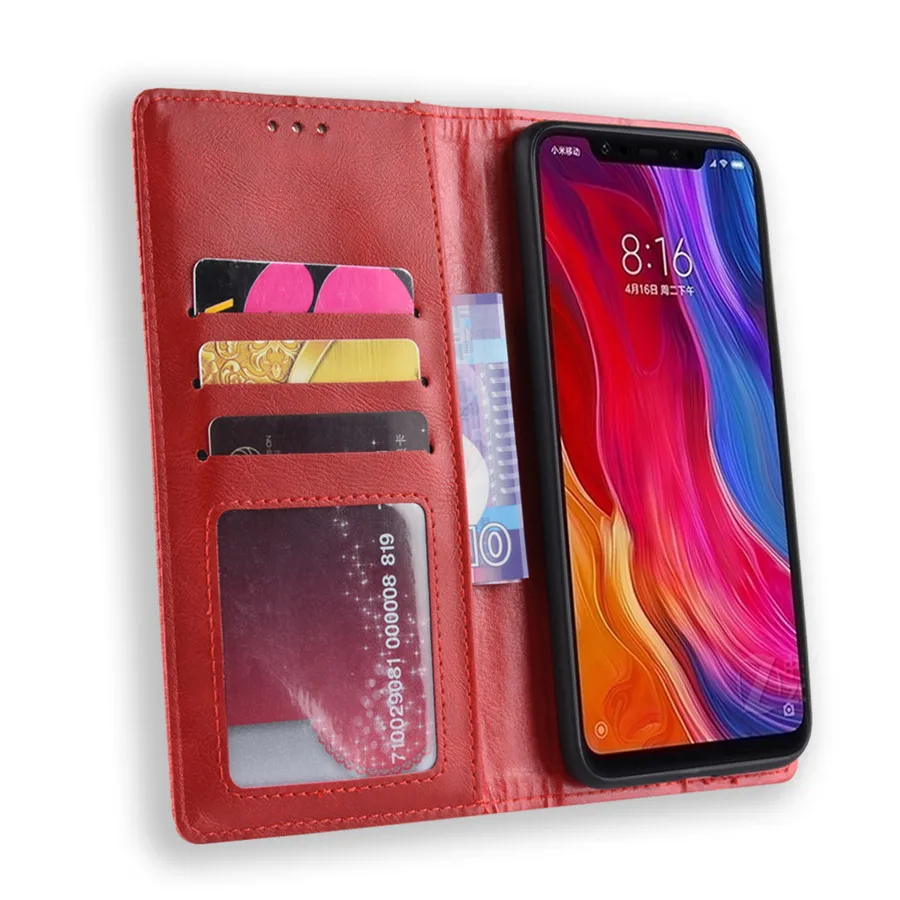 Роскошный кожаный магнитный флип чехол для Xiaomi Mi 9t 9 8 Se NOTE10 A3 Play F1 Redmi 8a 7a K30 K20 Go Note 8T