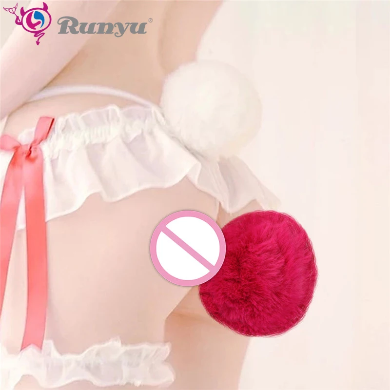 Tail Plug in Anal Sex Toys Bunny Butt for Women Couples Puppy Vibrators SM Cosplay Games |