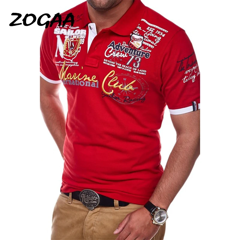 ZOGAA-Camiseta de manga corta para hombre, ropa informal ajustada, de talla grande xs-4xl, a la moda, combina con todo, con letras impresas