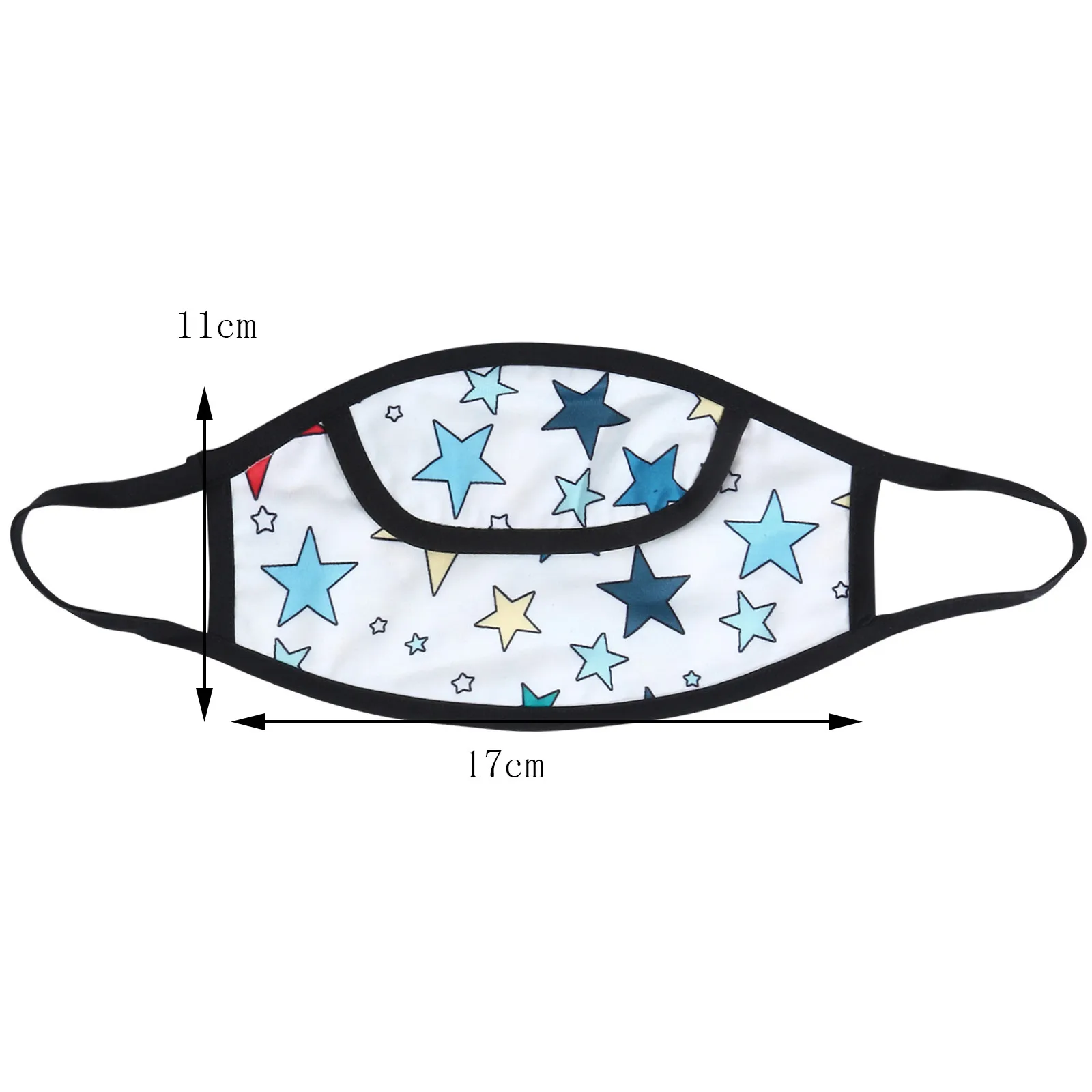 

Adult Personality Mouth Mask Cartoon Washable Reusable Breathable Drinking Face Mask With Straw Hole Earloop Mouth Caps