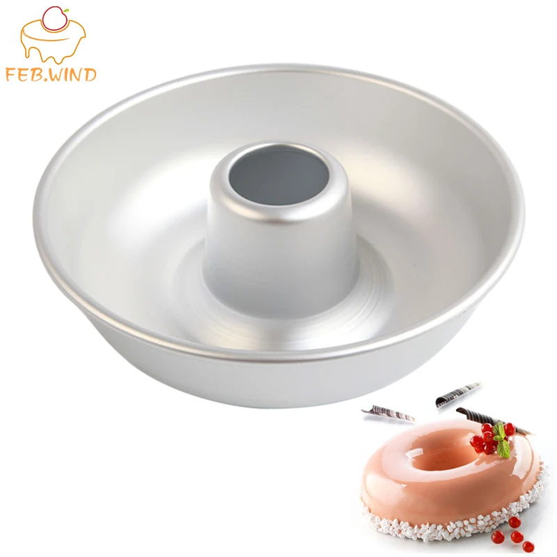 5 размеров антипригарным кольцо олова торта Алюминий саварен Гигантский Пончик