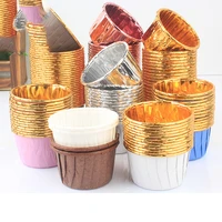 100pcs gold silver cupcake liner baking cup cupcake paper muffin cases cake box cup egg tarts tray cake mould decorating tools