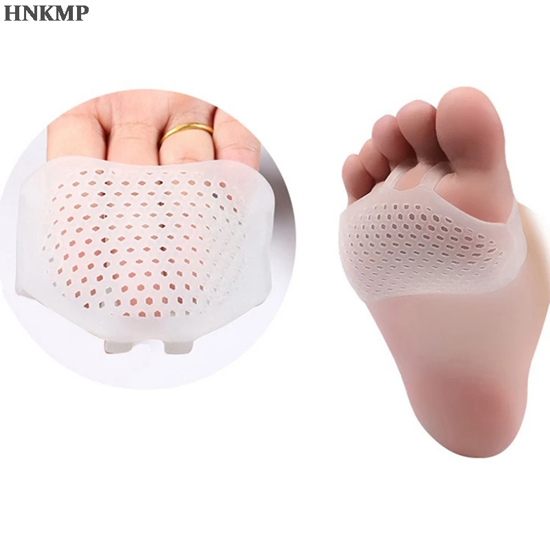 

1 Pair Foot Care Supports Gel Forefoot Metatarsal Pads Silicon Half Yard Othotics Pain Relief Massage Anti-slip Cushion