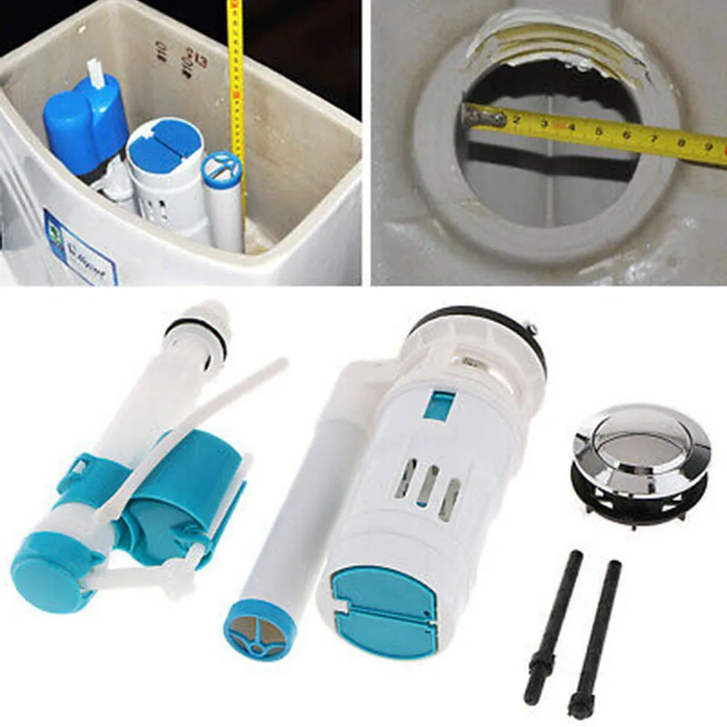 

Toilet Tank Kits Cistern Toilet Fill Parts Water Drain Flush Valve Button Set Repair Fittings Bathroom Fixture Toilet Accessory