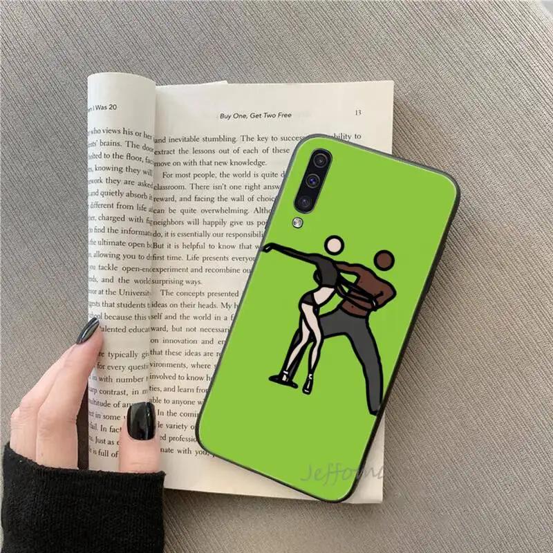 

Abstract minimalist ballet Phone Case For Samsung galaxy S note 7 8 9 10 20 fe edge A 6 10 20 30 50 51 70 lite plus cover shell